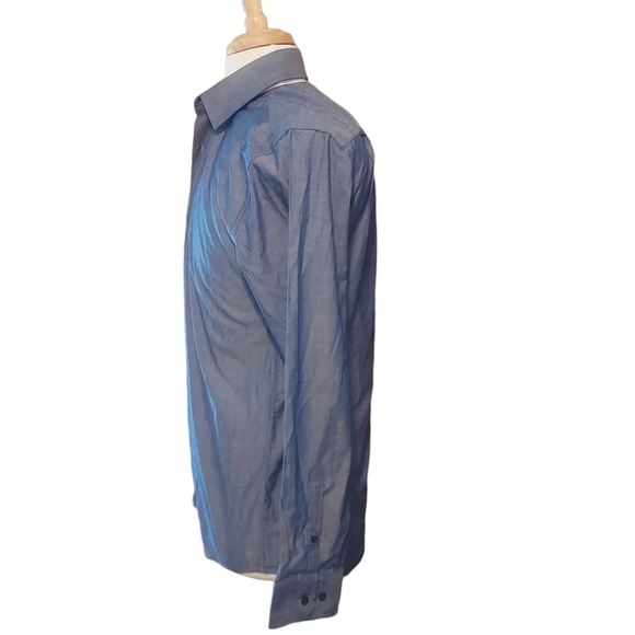 Cedar Wood State 15" 38cm Button Down Shirt Long Sleeve Blue Regular Fit… - Picture 2 of 3